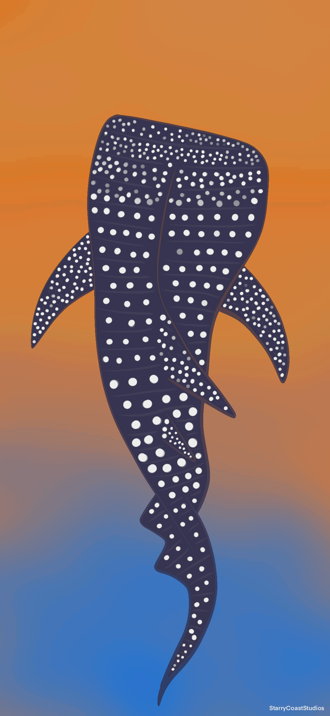Free Wallpaper Download (Digital File) Whale Shark