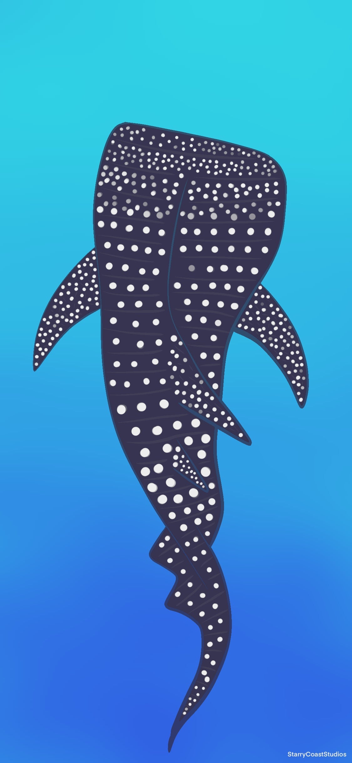 Free Wallpaper Download (Digital File) Whale Shark