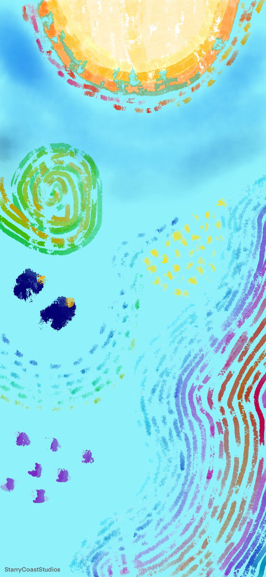 Free Wallpaper Dowload (Digital File) Sunny Dive