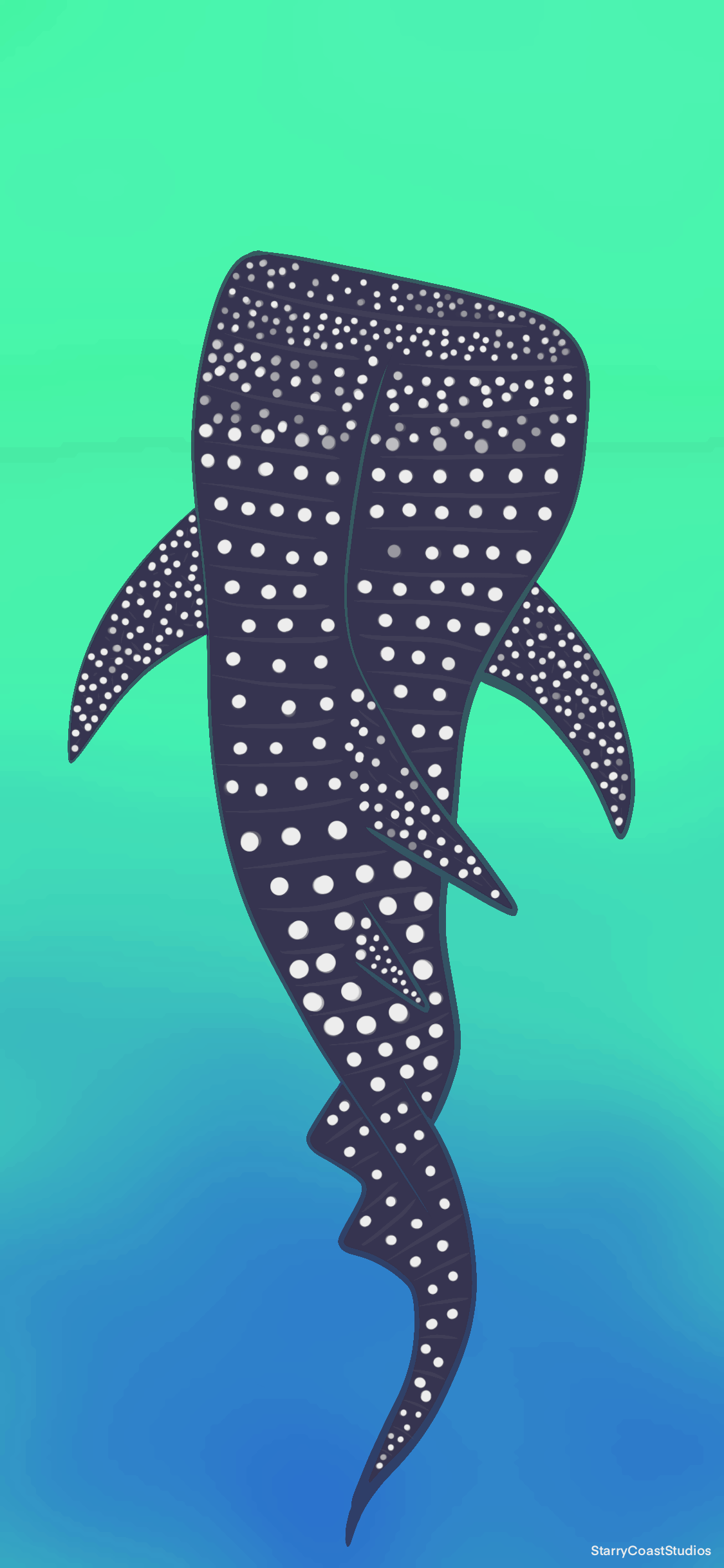 Free Wallpaper Download (Digital File) Whale Shark