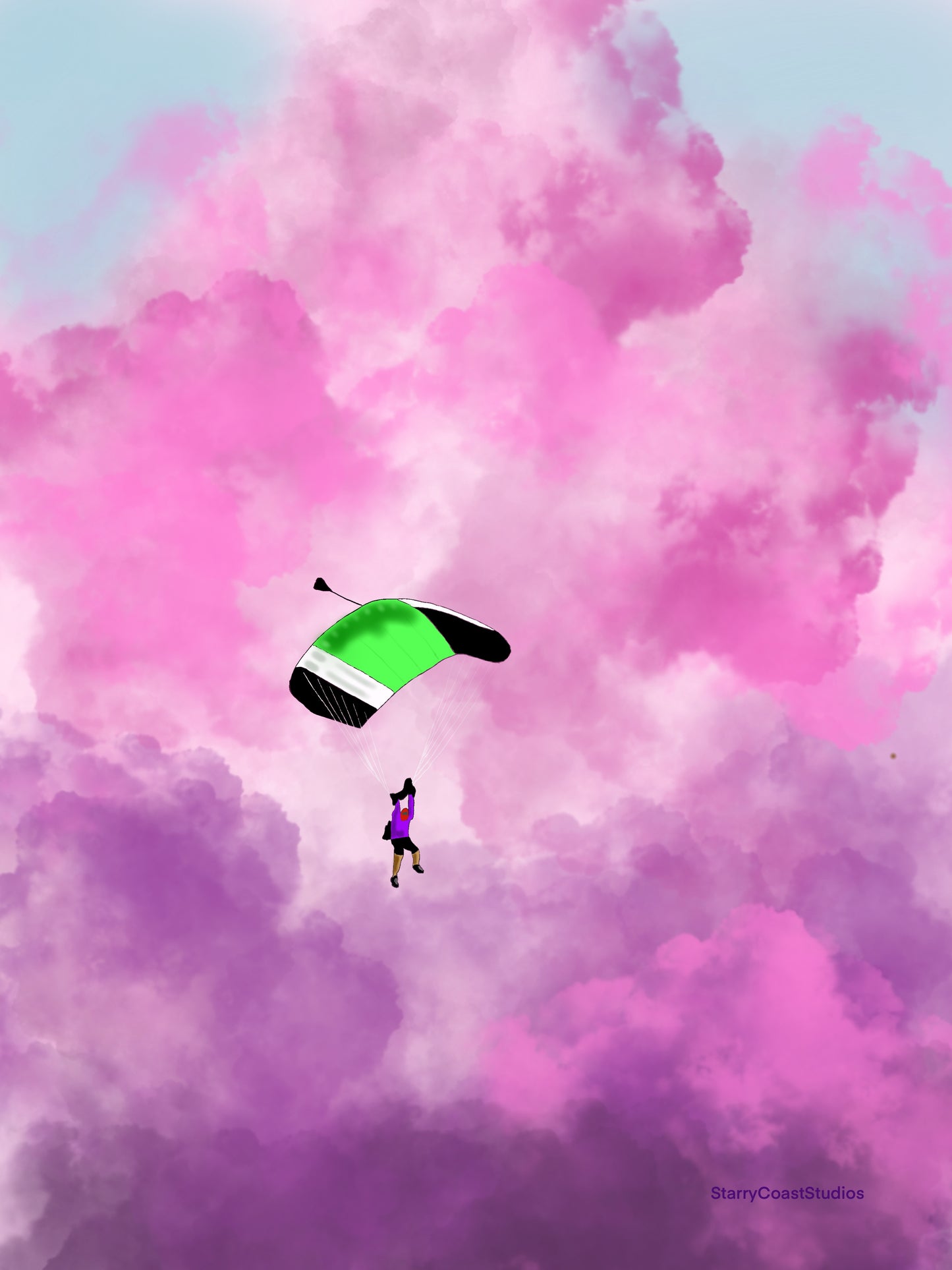 Skydiver Print