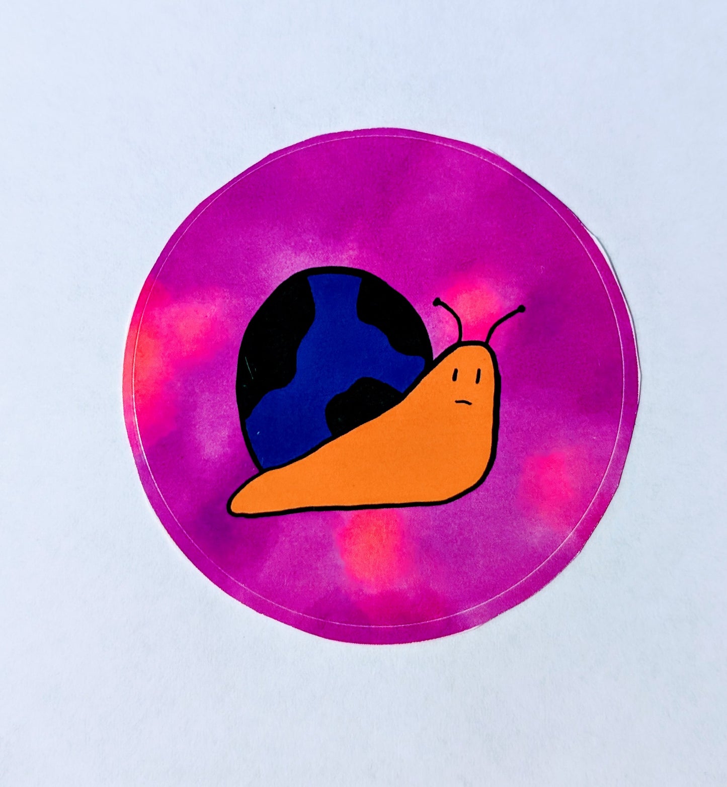 World Snail Round Sticker 2.5"