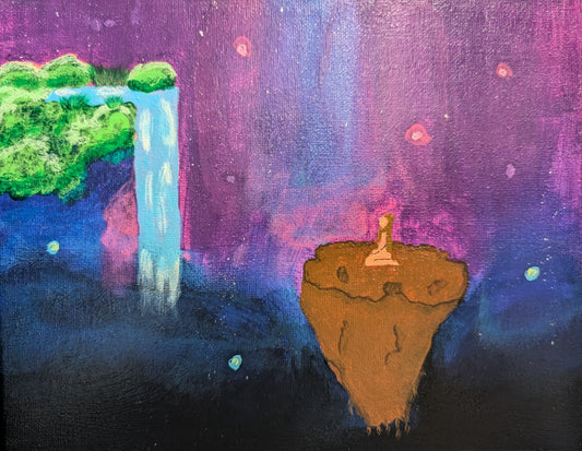 Praying (varnished) 8x10 Inch Original